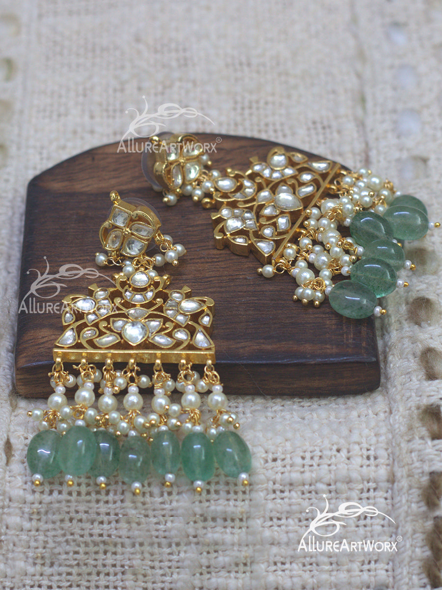 Kundan Earrings(long)